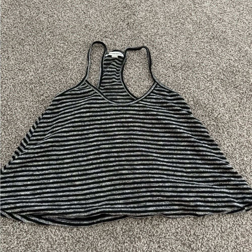 American Eagle Striped Crop Top